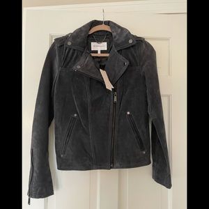 BCBG Charcoal Suede Jacket